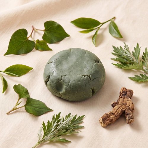 JIHEE handmade green herbal scalp care soap bar