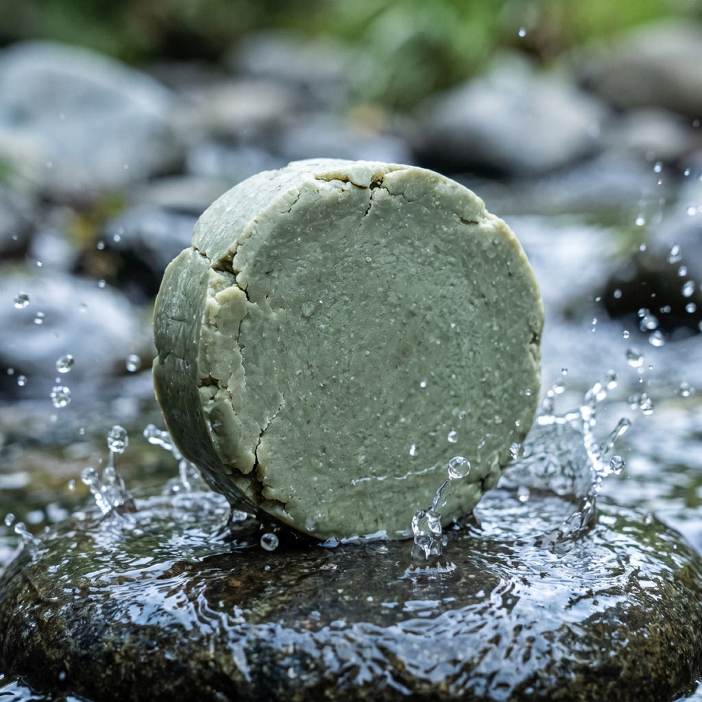 Herbal soap — water splash